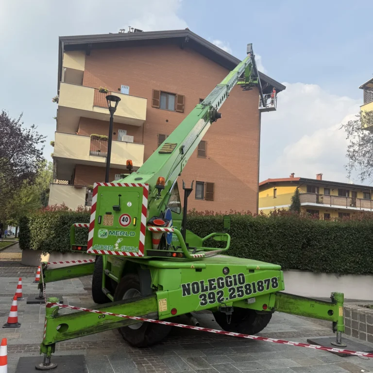 Installazione dissuasori x volatili con Merlo roto